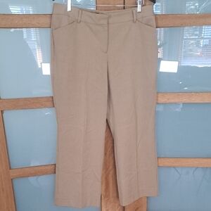 Talbots Khaki Cropped Dress Pants